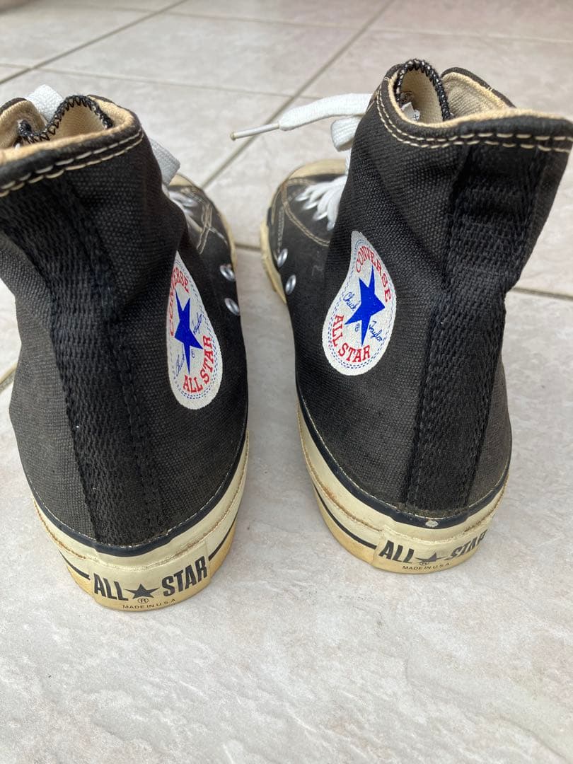 コンバースALL STAR 黒ハイカットUSA