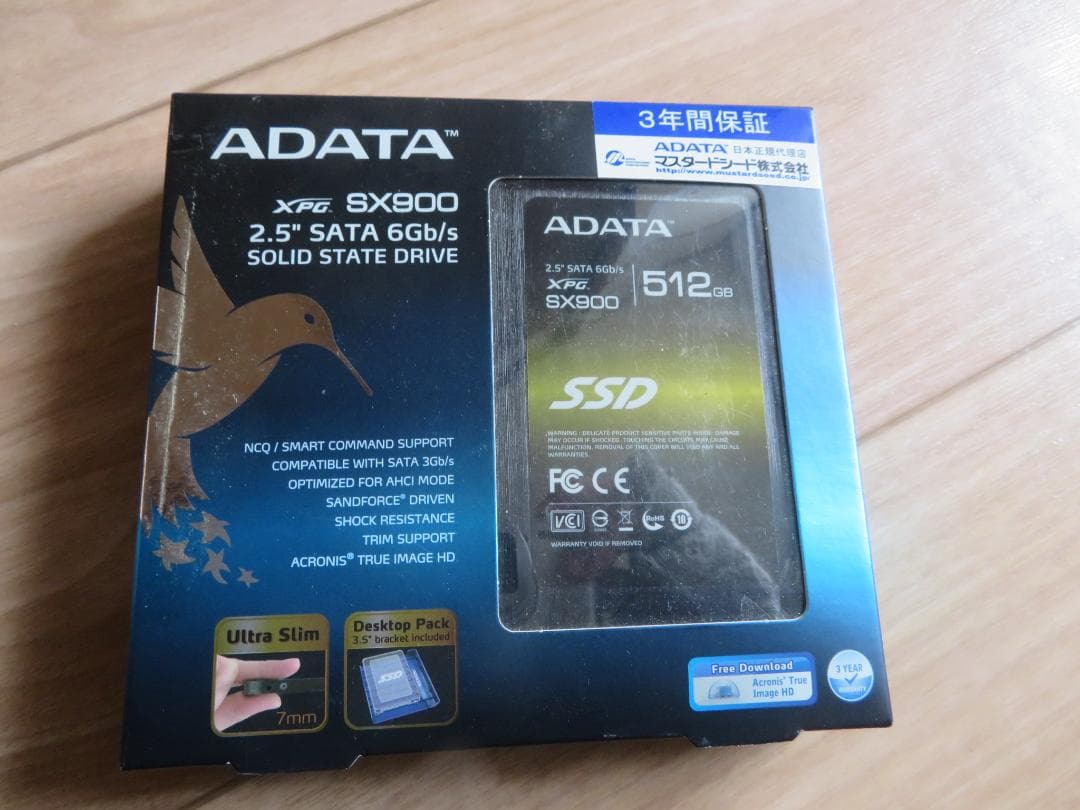 内蔵型SSD ADATA 2.5 SATA SSD 512GB(ASX900S3-512GM)