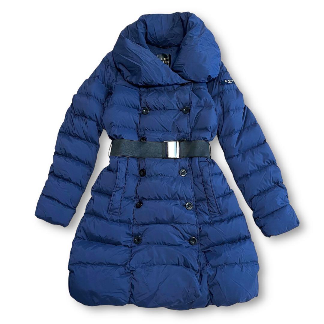 美品 TATRAS アゴーニャ ダウンコート ダウンジャケット ネイビー M