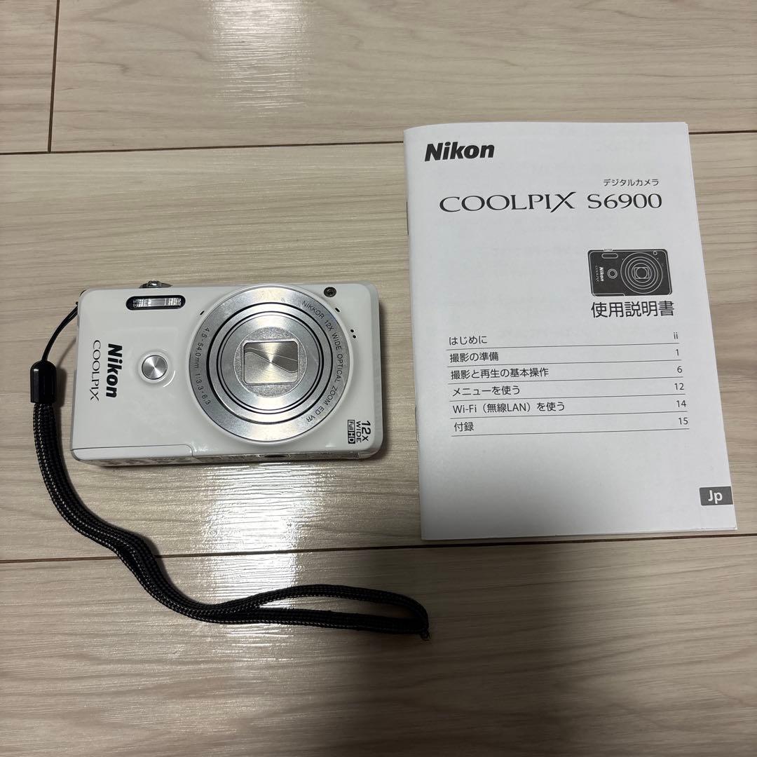 Nikon coolpix S6900 ホワイト　自撮り　画面タッチ