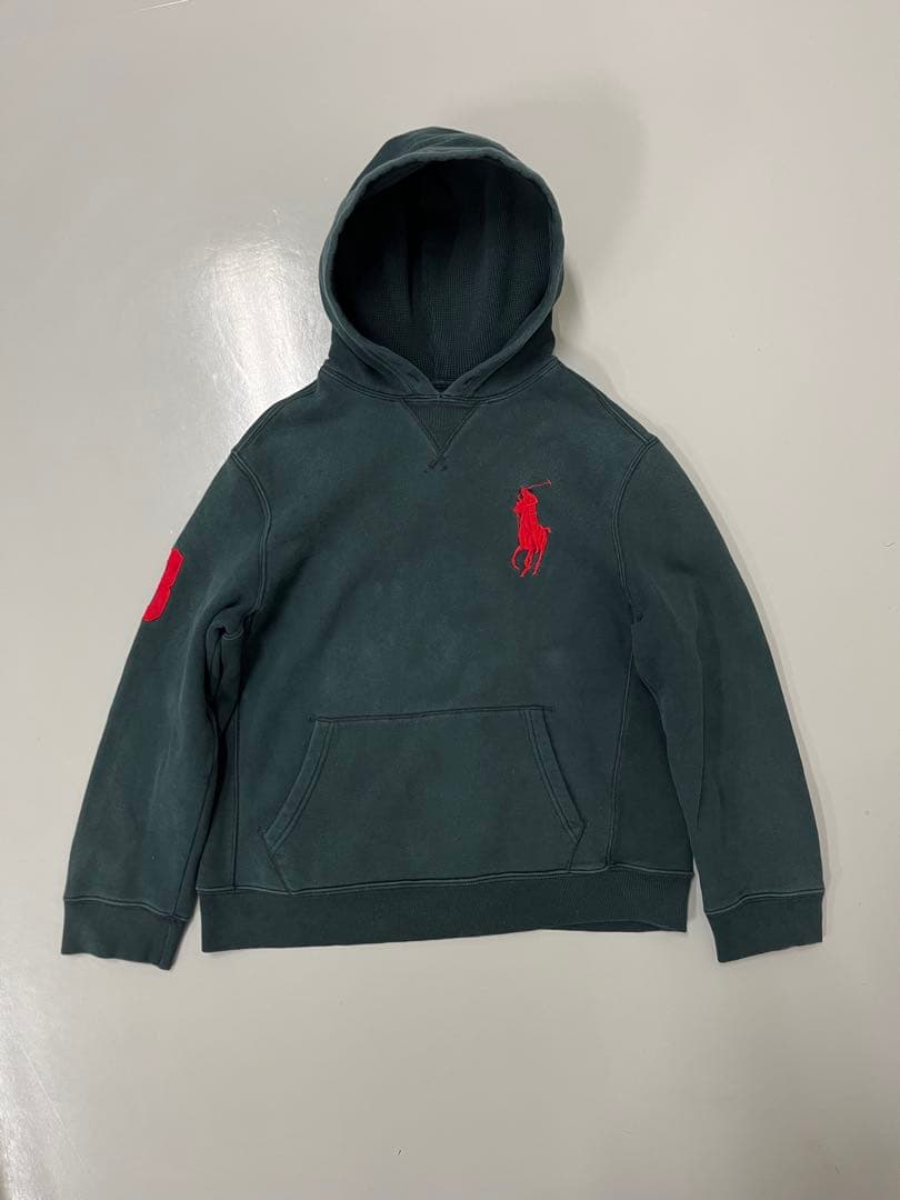 90s Polo by Ralph Lauren ビッグポニー パーカー 黒