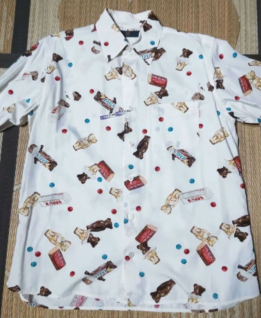 再終値下げ‼️【カールヘルム】お菓子デザイン 長袖カジュアルシャツ