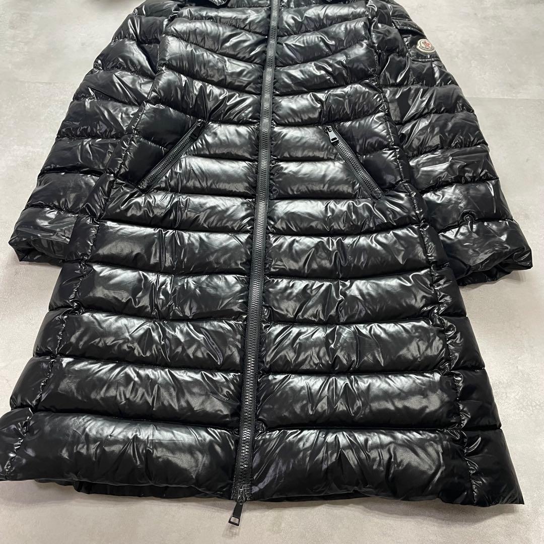 高級感✨モンクレール MOKA モカ ダウンコート 黒 サイズ00 ロゴワッペン