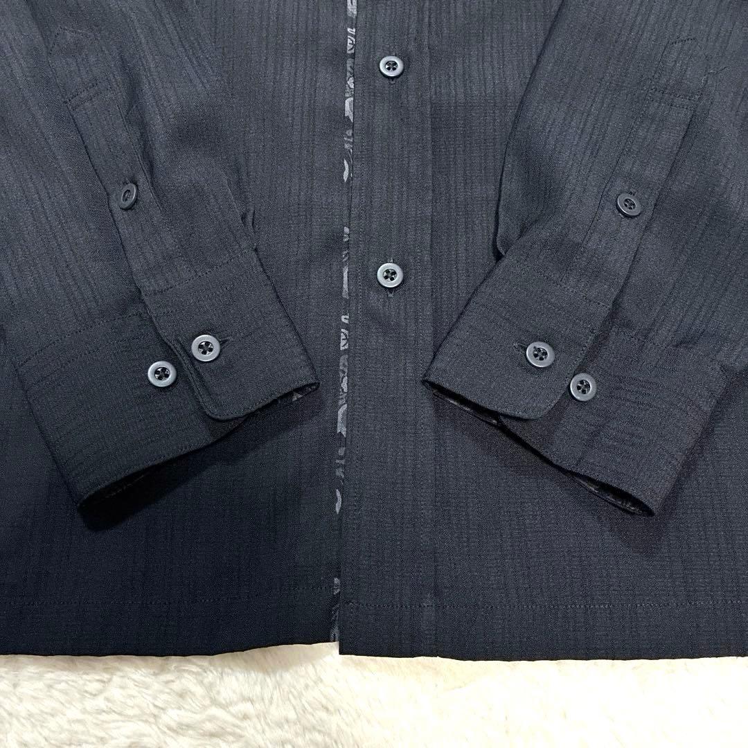 ✨美品 マジュン かりゆしウェア 冠婚葬祭　喪服 長袖 黒 M ブラック