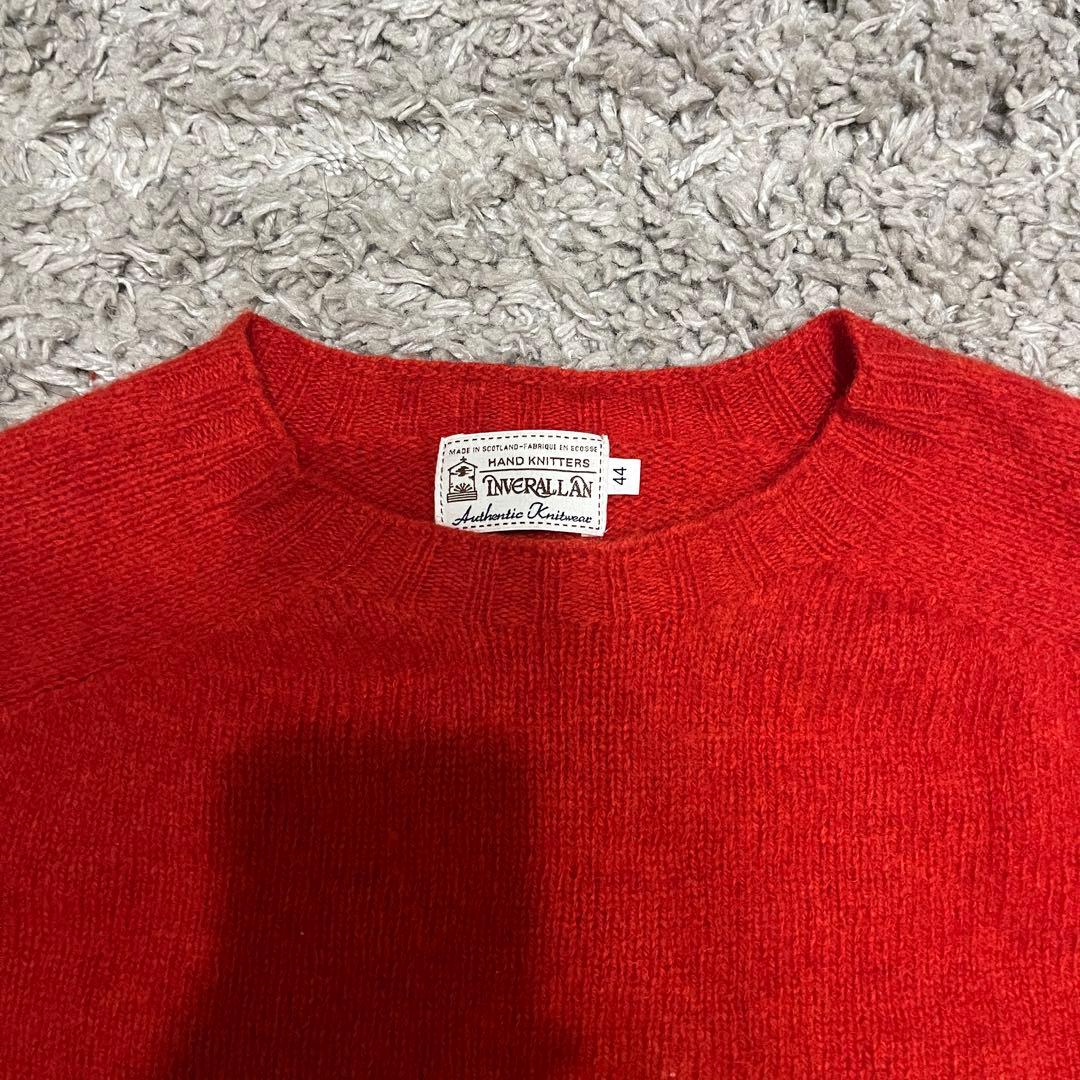 （専用）Inverallan シェットランドウールセーター 44 レッド