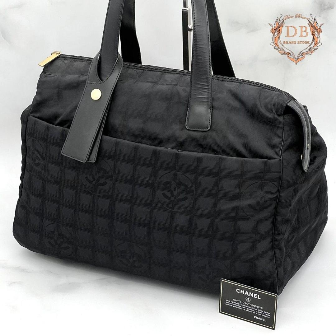 【Gカード付】 シャネル ニュートラベルライン ハンドボストン ブラック ココ