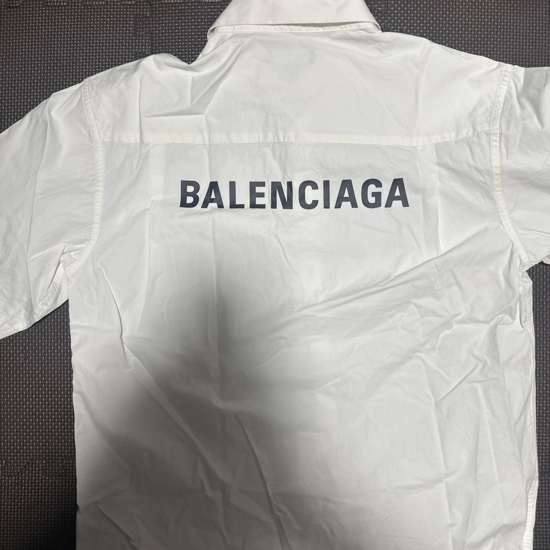 BALENCIAGA 半袖シャツ UNIFIT ホワイト