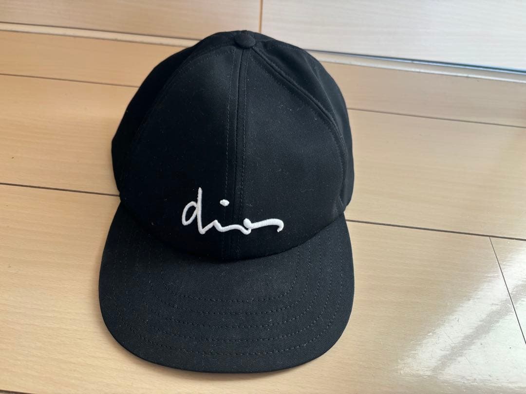 Dior ブラック ベースボールキャップ L