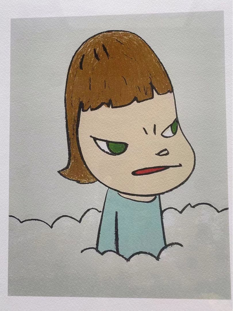 奈良美智 版画「In The Cloud」