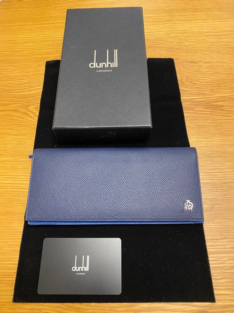 dunhill ネイビー 長財布