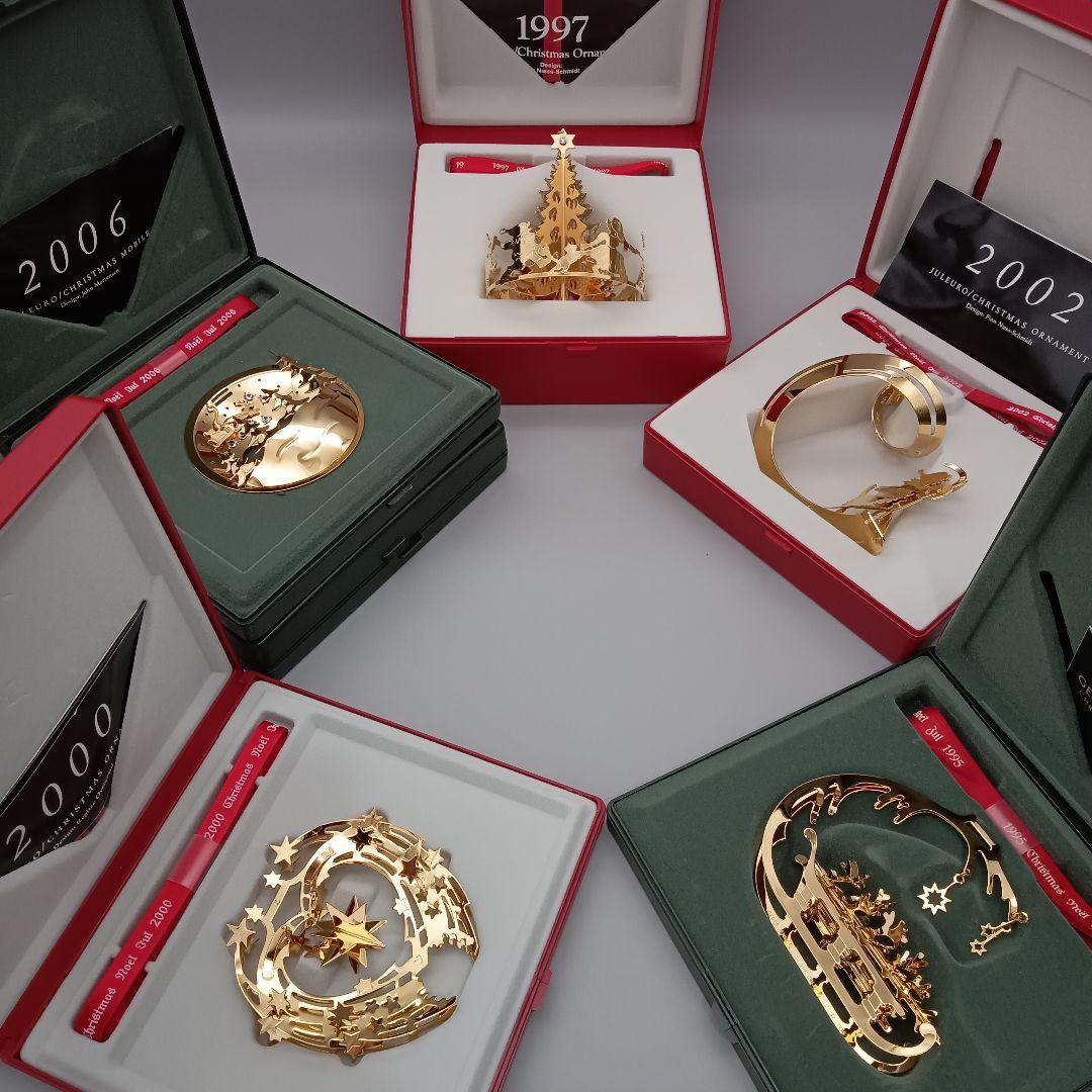 ジョージ ジェンセン イヤーオーナメント 6点 セット クリスマス 共箱