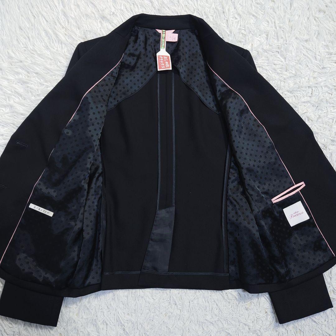 大きいサイズ　n line Precious　パンツスーツ　黒　15号13号