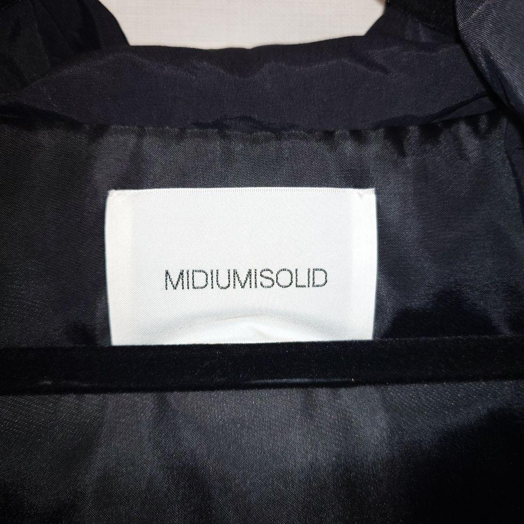 【タグ付新品】ヤマダヤ　ミディウミソリッド　ブラック フード付ダウンジャケット