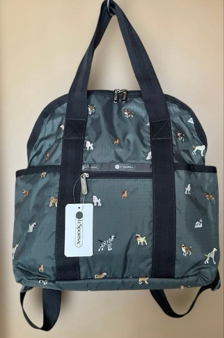 【ゆりあん】新品LeSportsacバックパック☆ブリードオブドッグ