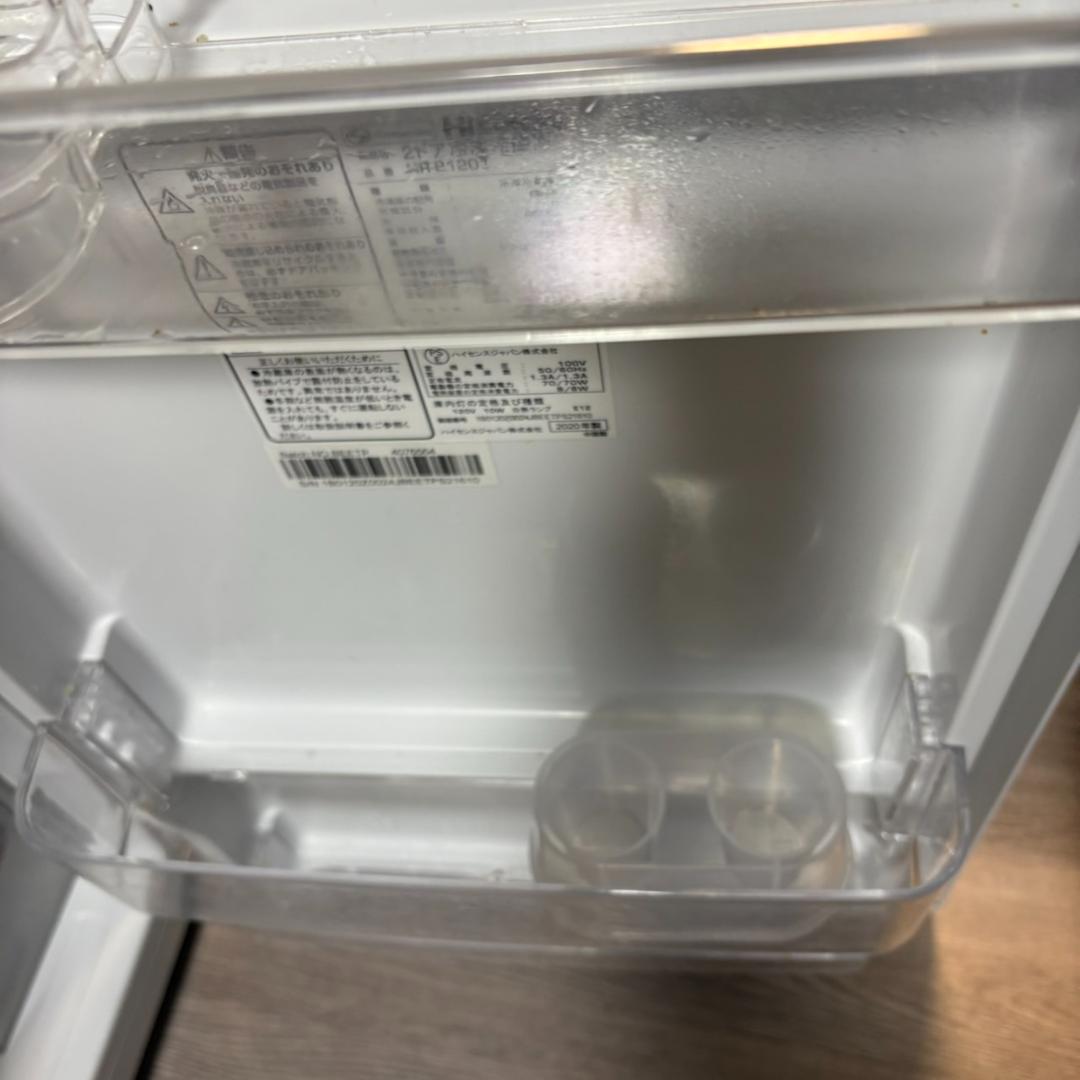 Hisense ハイセンス 冷凍冷蔵庫 2020年製 120L