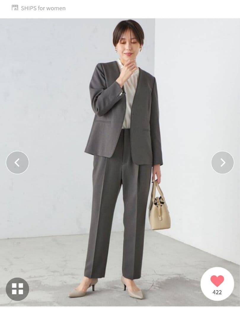 【美品】SHIPS ガンクラブチェック ウーリッシュ ジャケットパンツセット