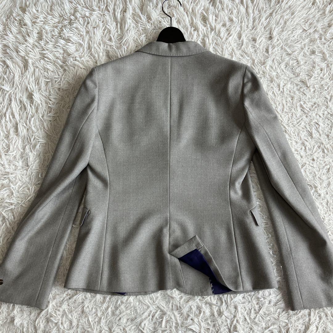 極美品 ORIHICA レディーススーツ 3点セット ライトグレー