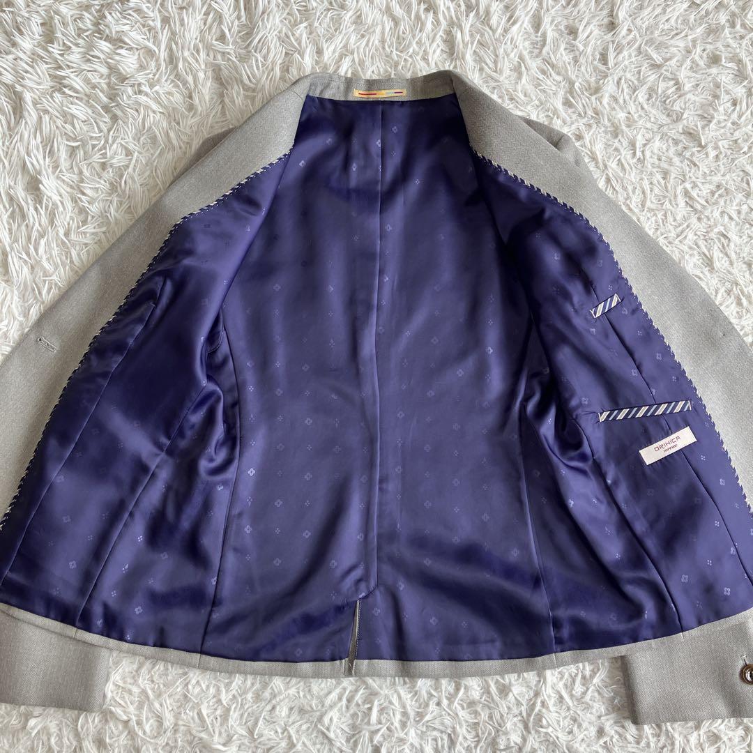 極美品 ORIHICA レディーススーツ 3点セット ライトグレー