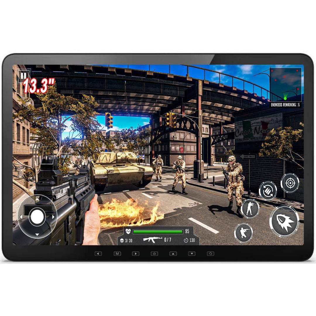 INTENAVI 13.3インチ 1080P 車載モニター 軽量 HDMI 薄型