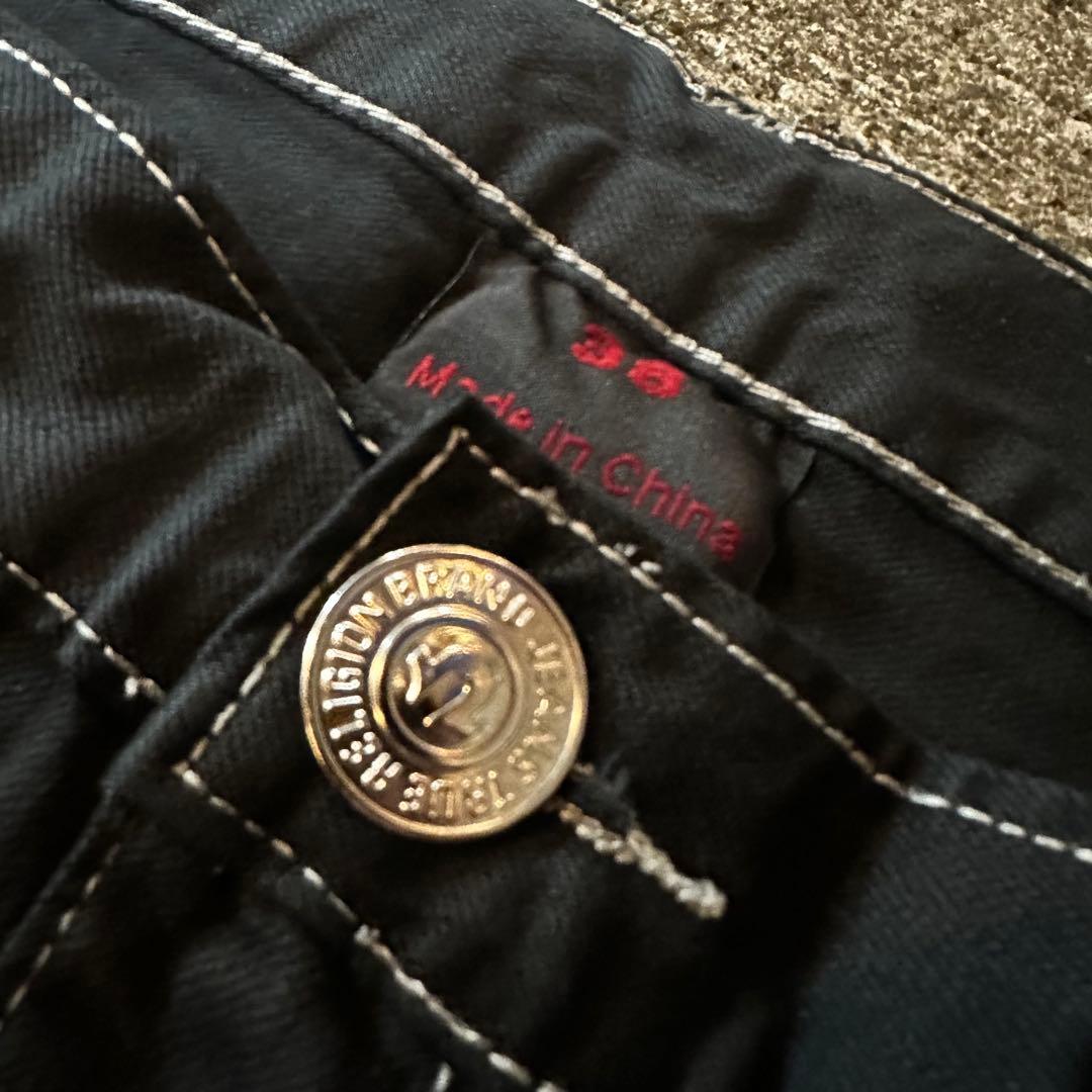 TRUE RELIGION BILLY デニムパンツ ブラックW34 ストレート