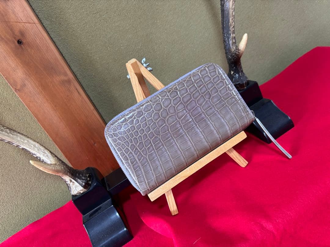 池田工房　クロコダイル　長財布