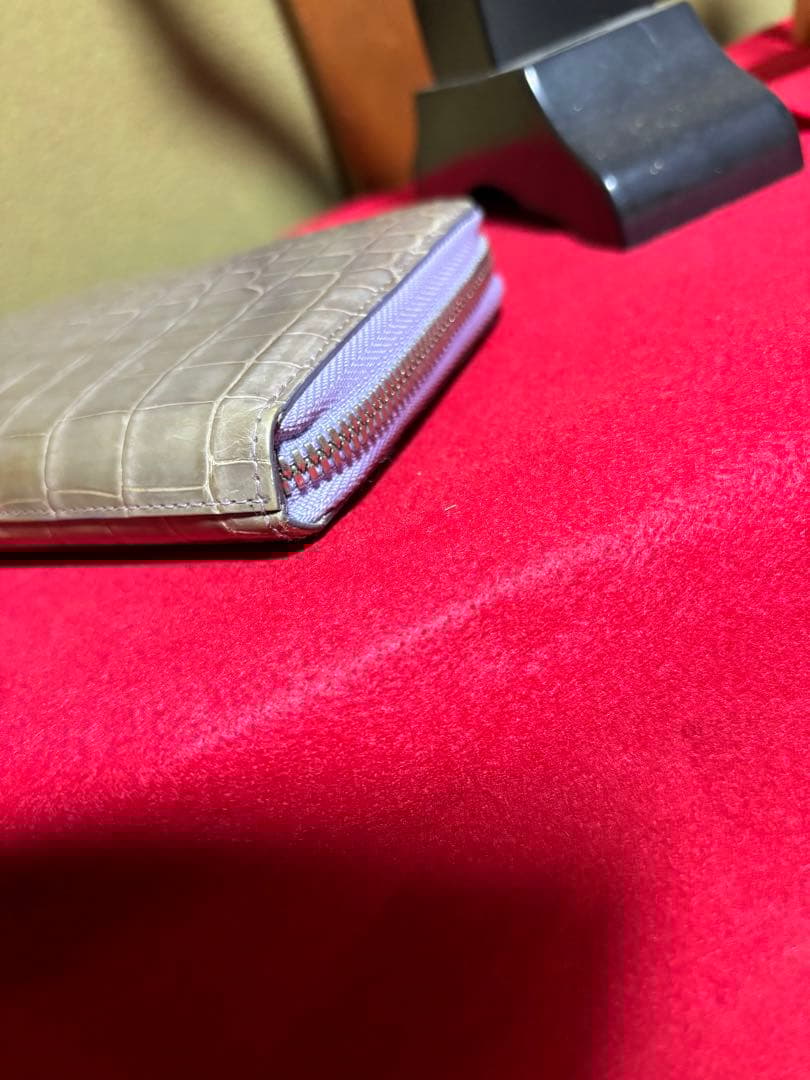 池田工房　クロコダイル　長財布