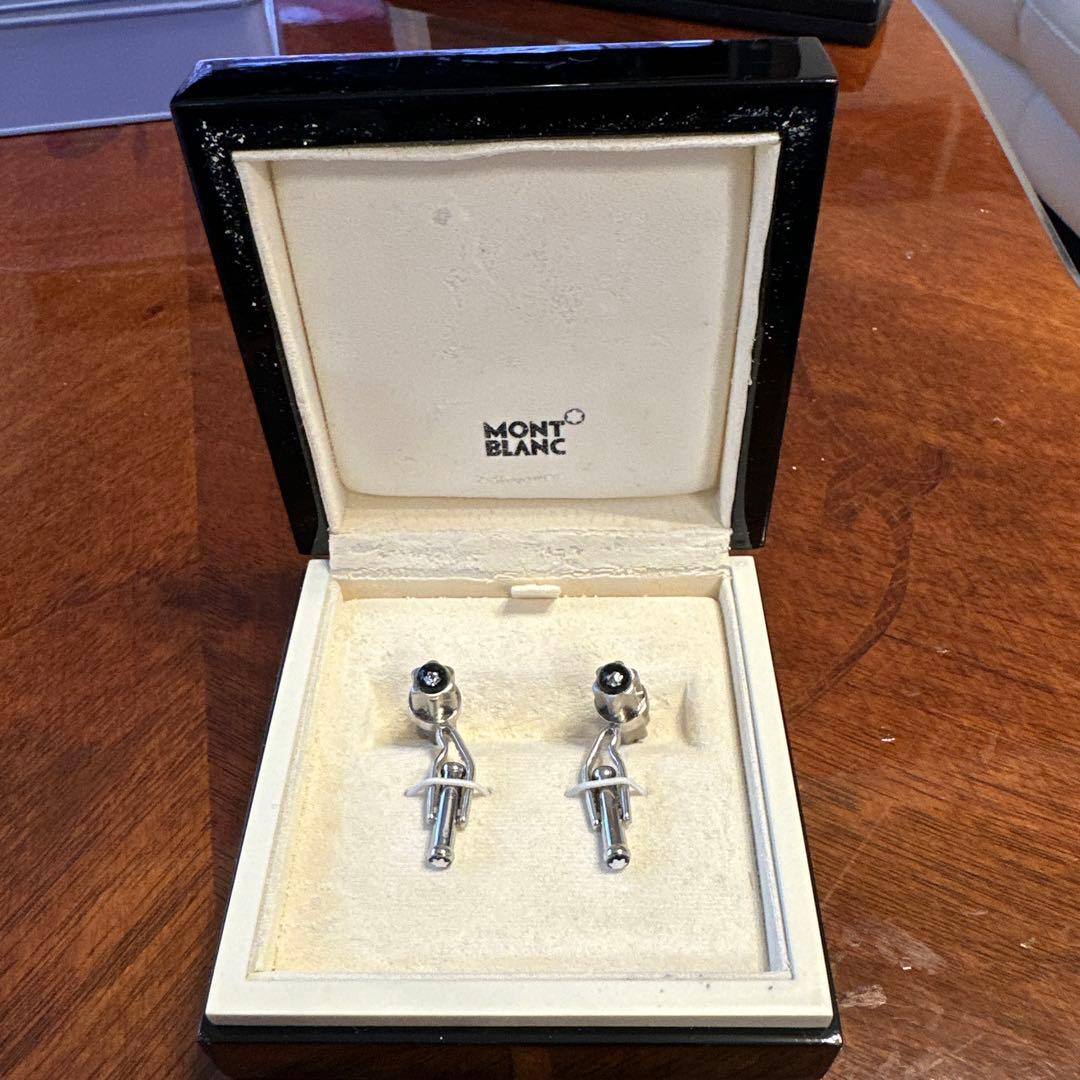 モンブラン、ダイヤ入りカフスボタン／カフスルングス