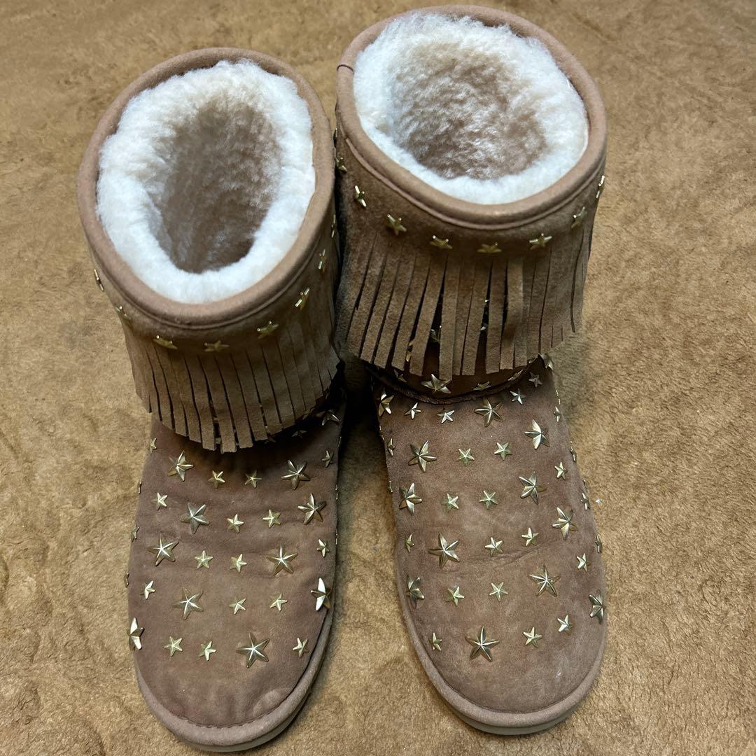 ジミーチュウ UGG JIMMY CHOO ムートンブーツ 24