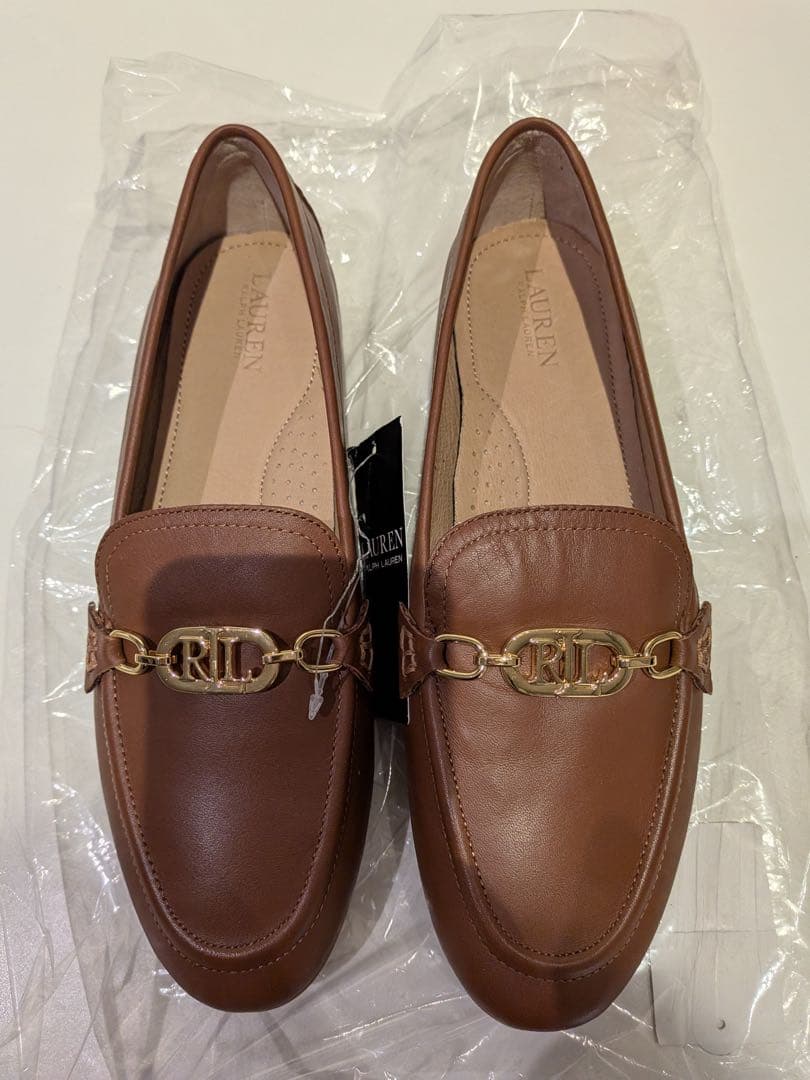 Ralph Lauren ブラウンレザー ローファー