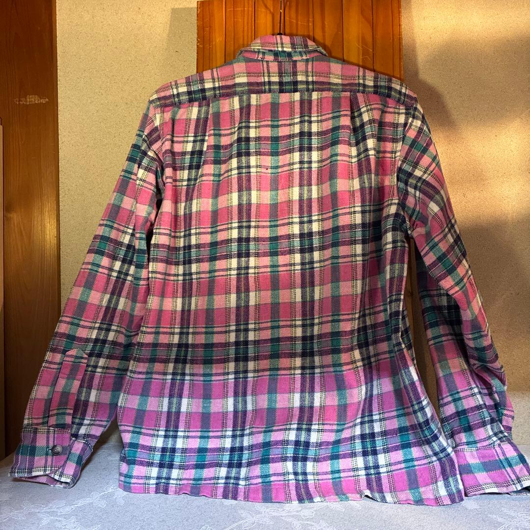 DOGTOWN 長袖シャツLサイズ　ピンク　made in U.S.A