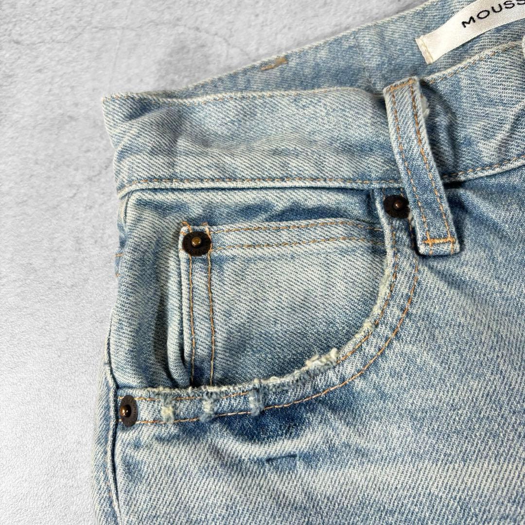 美品 MOUSSY MVS FLARE 24 ハイウエスト 日本製 マウジー