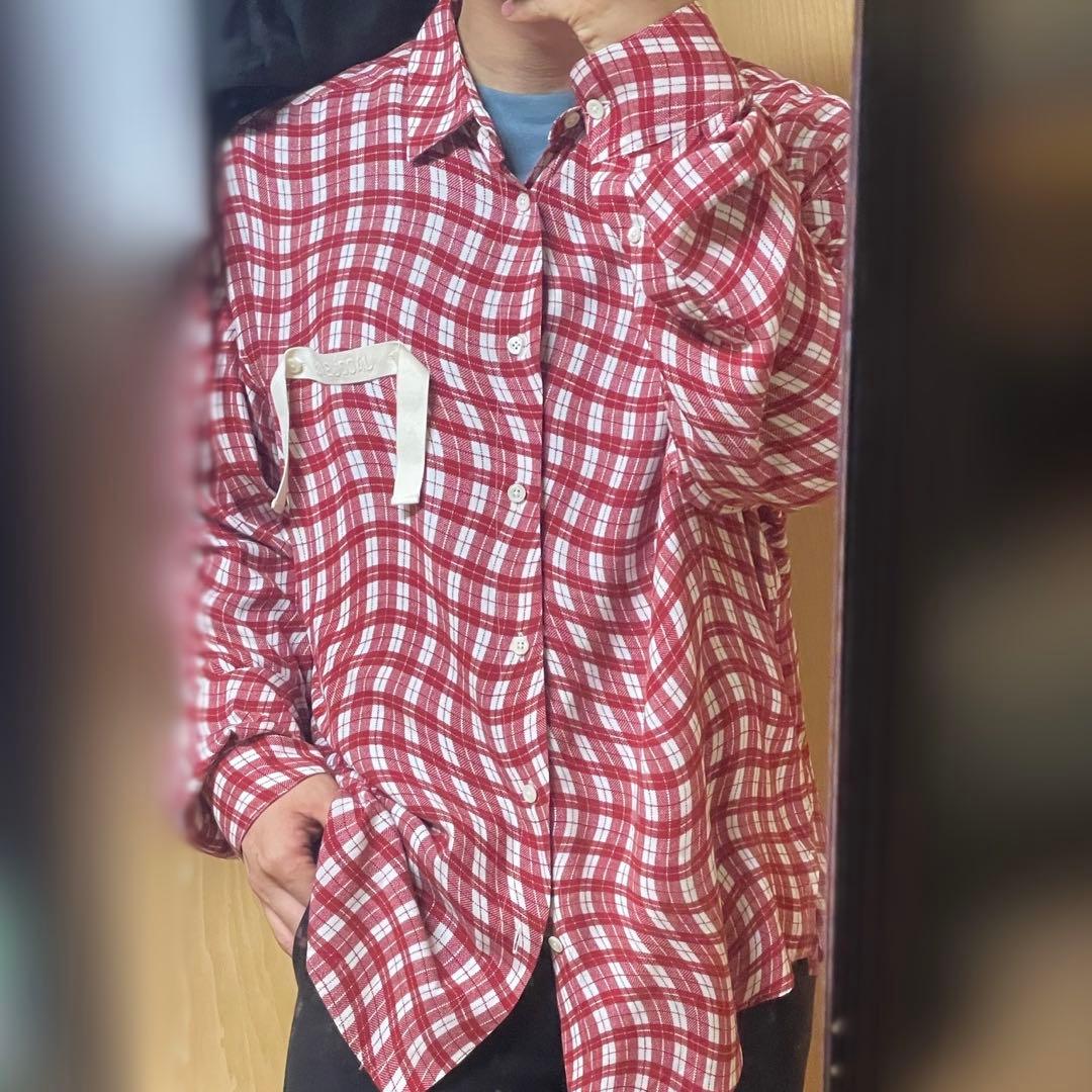 桃*郎様 jacquemus la chemise check shirt