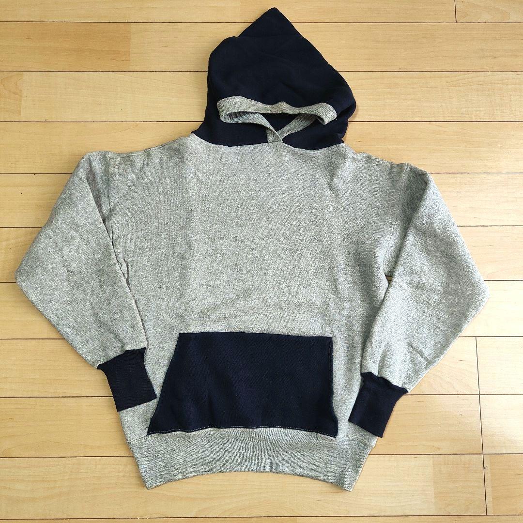 50s VINTAGE SWEAT パーカー　ツートン　リブ長　ヴィンテージ