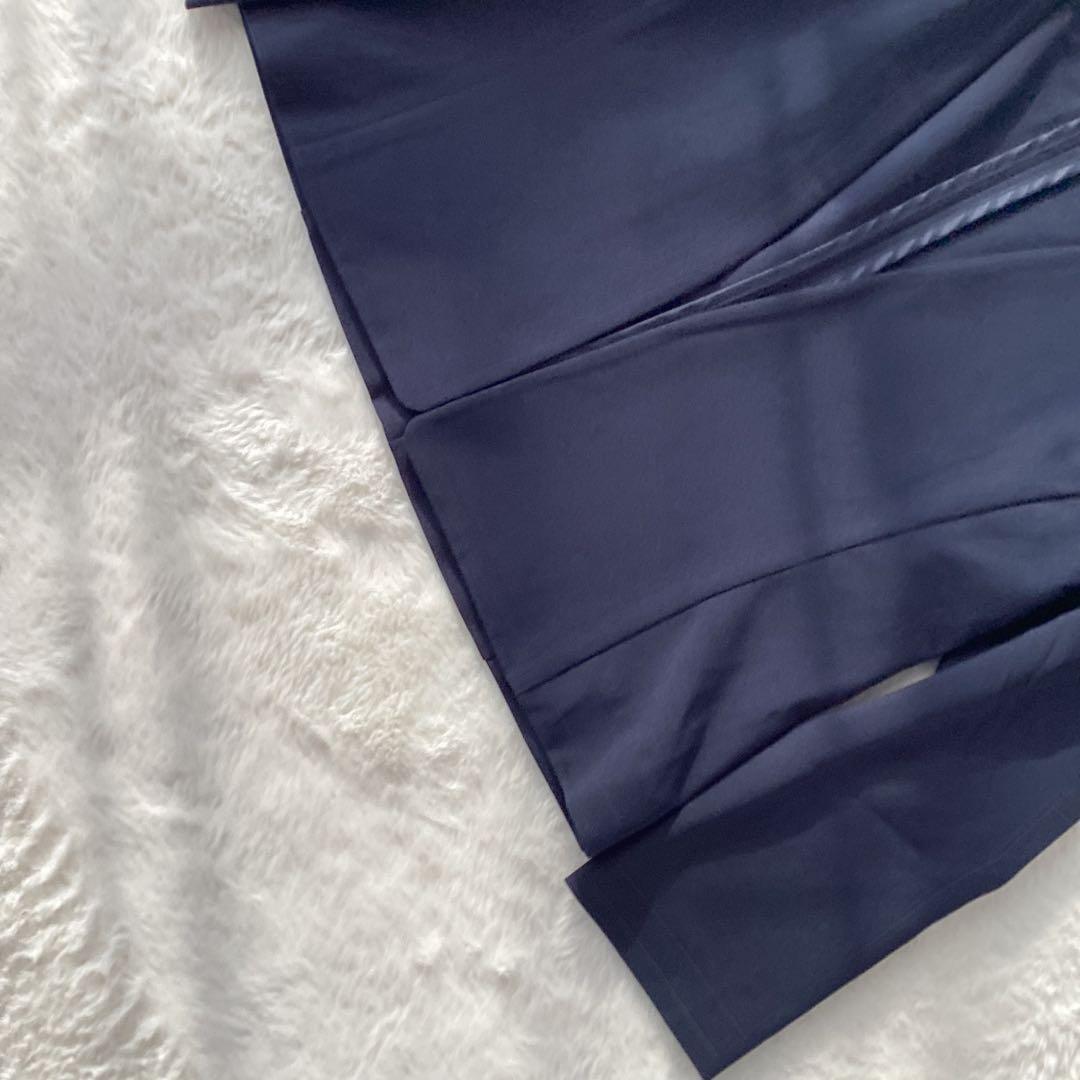 【美品】BEAMS ノーカラー　スリーピース セットアップ　スーツ　ネイビー