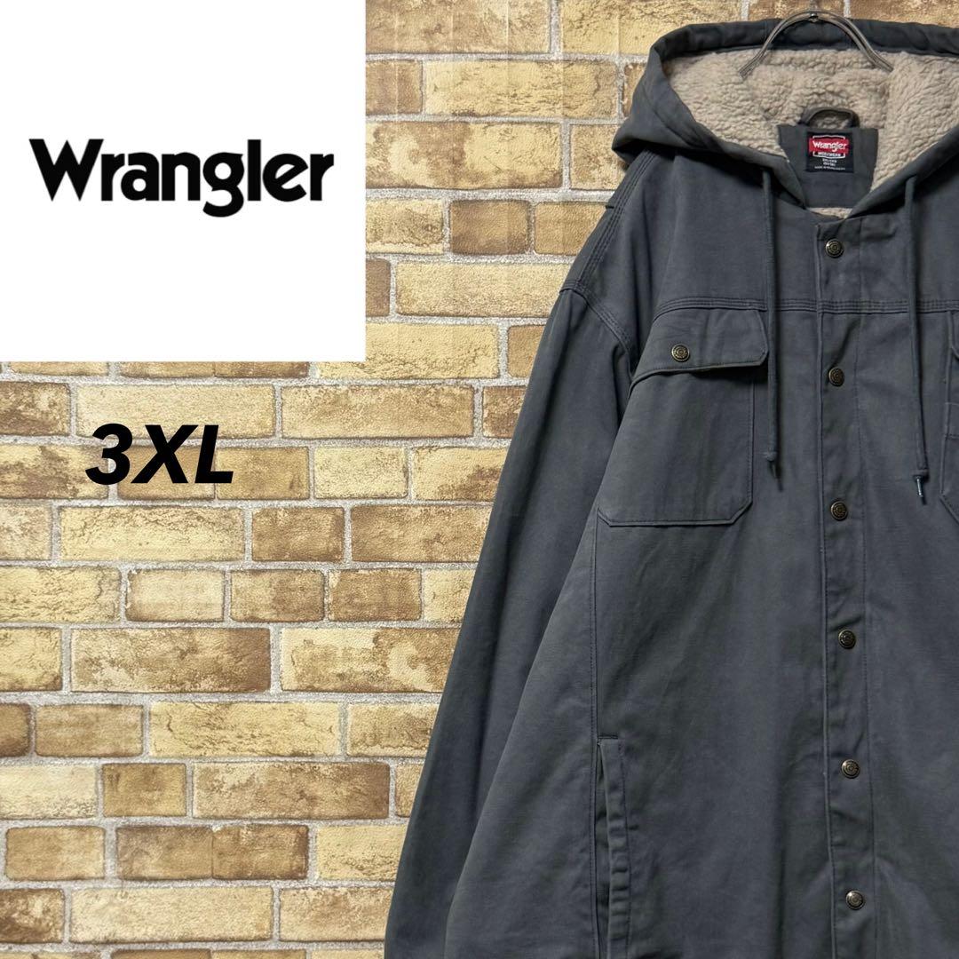 ラングラー　ダック地　アクティブジャケット　裏ボア　ビッグシルエット　3XL