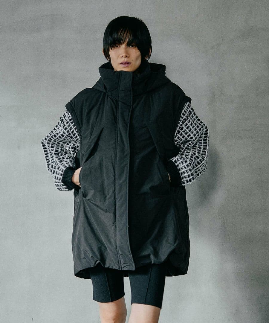 LEPSIM　エアサーマルマルチWAYロングコート　チャコール　新品