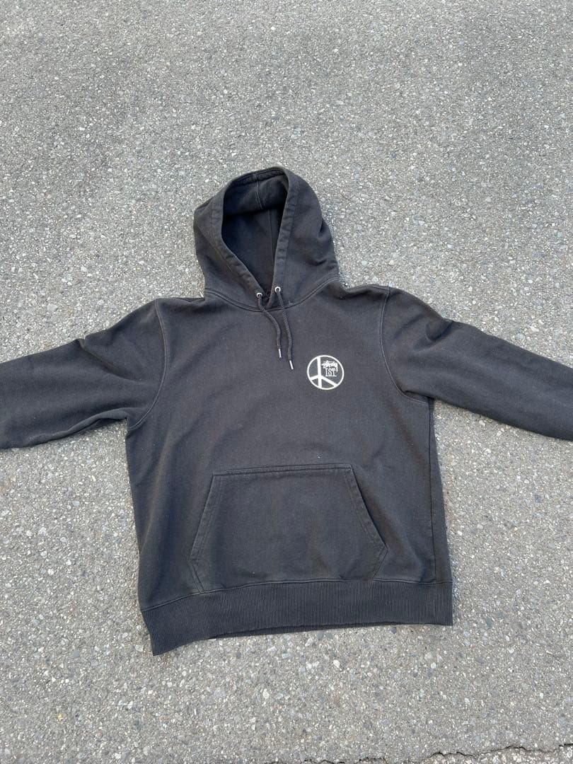 Stussy ブラック パーカー Mサイズ