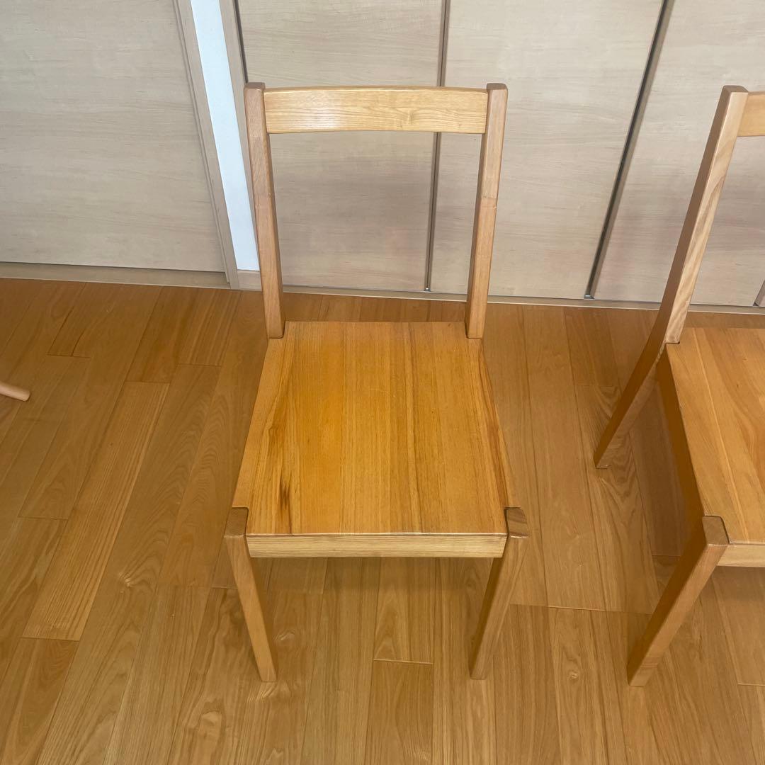 kona　無印良品　ダイニングチェア　タモ材②