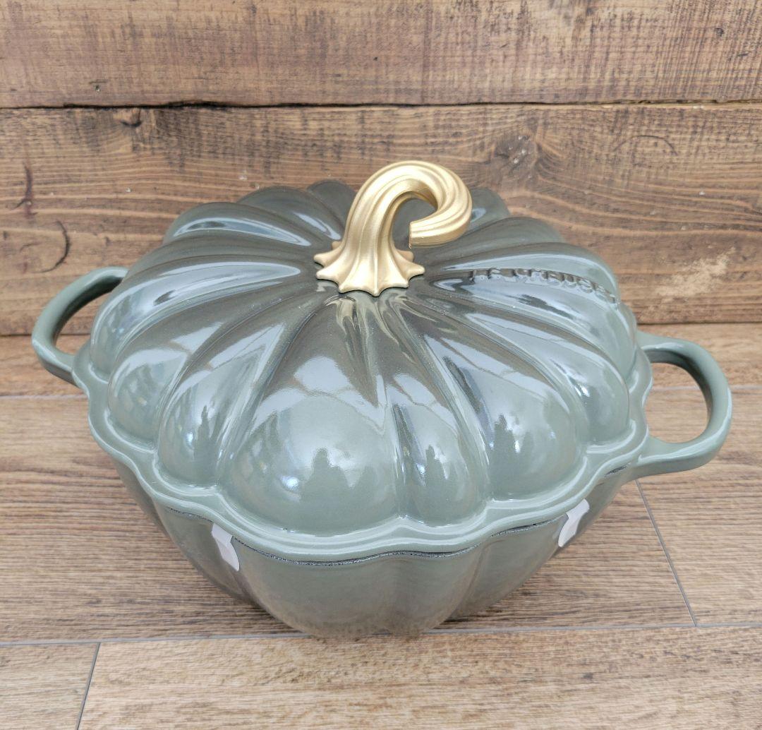 【未使用】LE CREUSET ルクルーゼ カボチャ パンプキン24cm両手鍋
