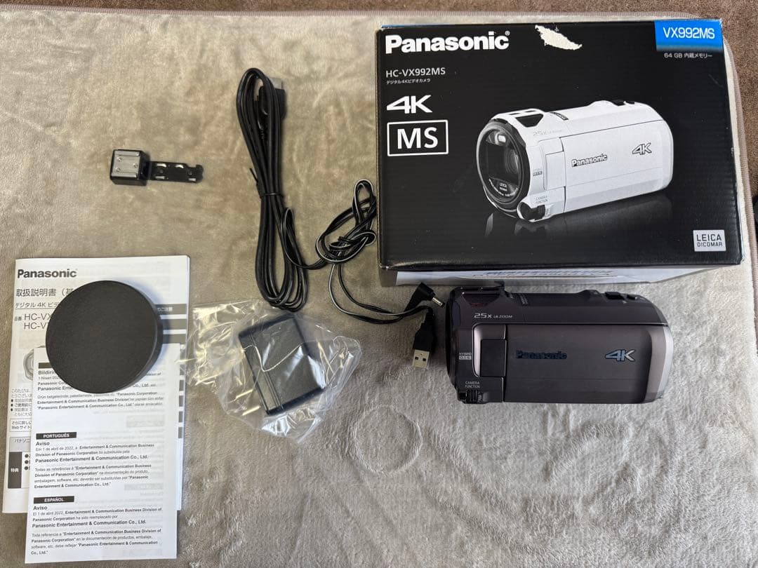 HC-VX992MS　4Kビデオ 中古超美品　おまけで広角レンズ付き