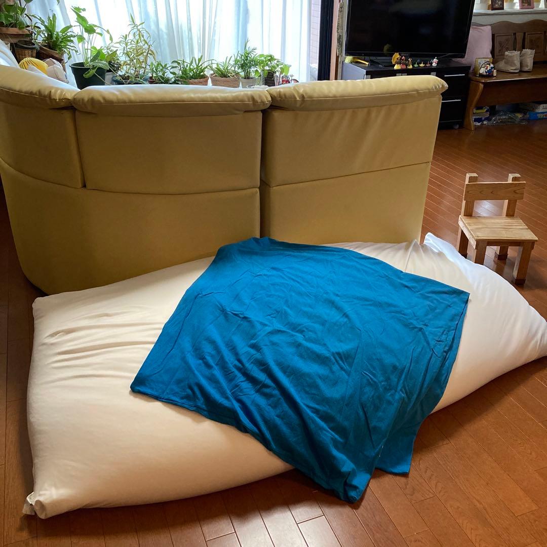 ★手渡し希望★ヨギボーマックス★Yogibo Max★本体とアクアブルーカバー