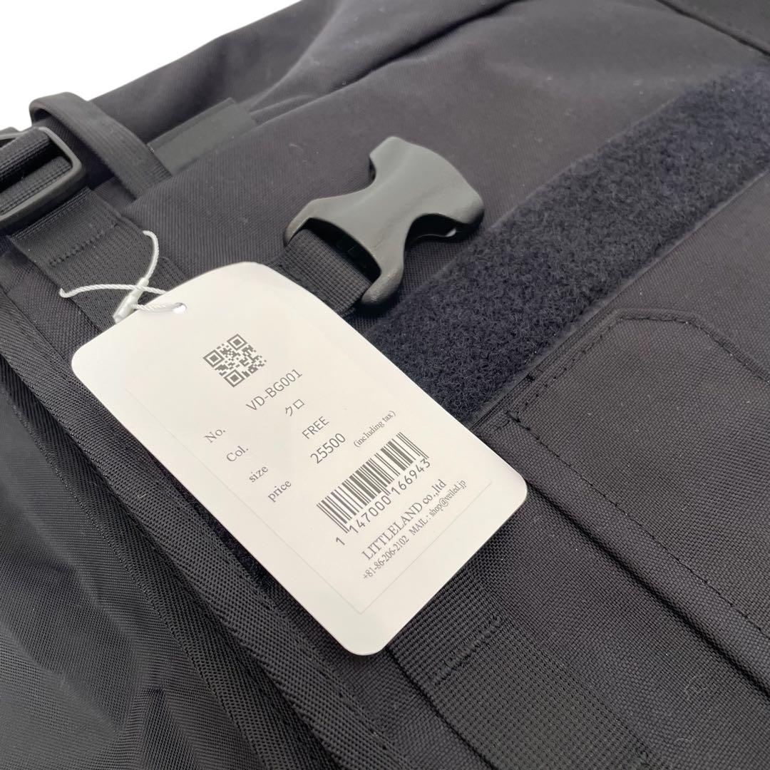 VEILED Faceless メッセンジャーバッグ ブラック フラップ付き