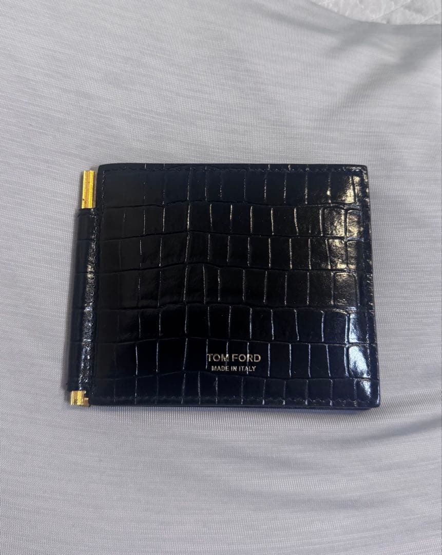 TOM FORD クロコダイルレザー マネークリップ