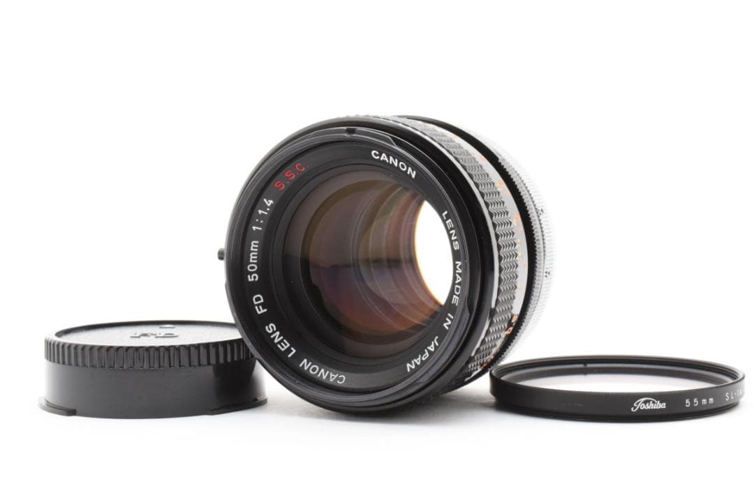超美品 CANON FD 50mm f1.4 S.S.C MF レンズ B493