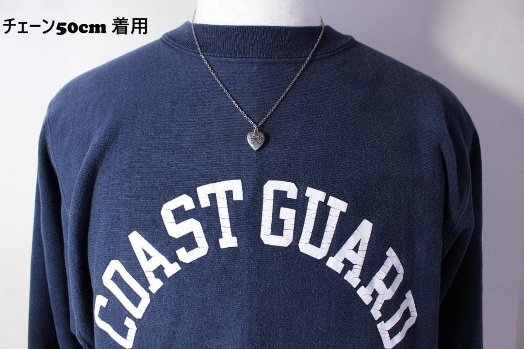 40s　スウィートハートジュエリー　WW2　シルバー　チャーム　勿忘草　navy