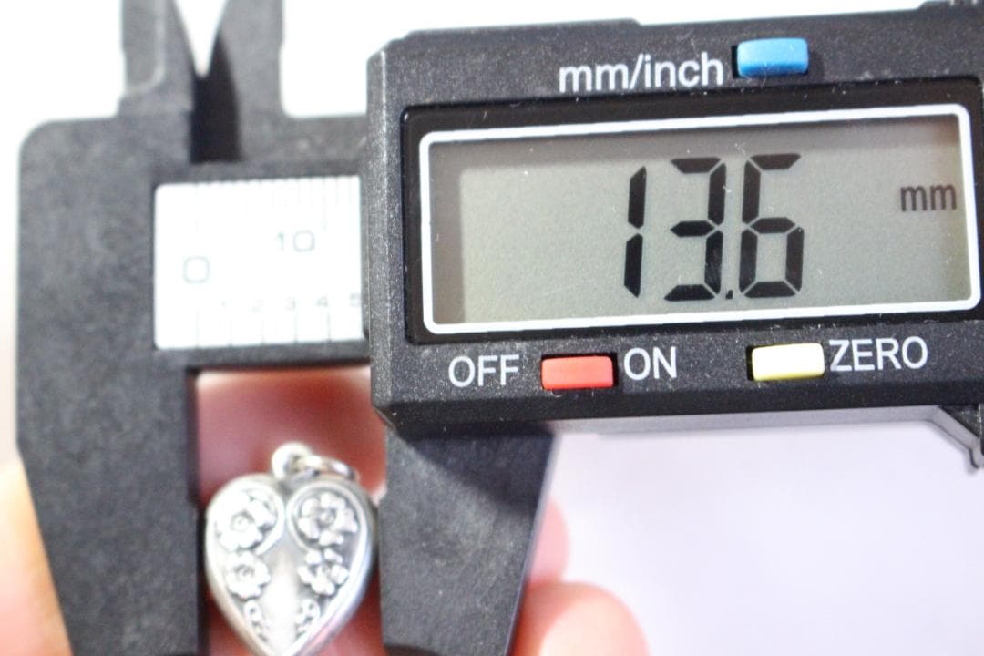 40s　スウィートハートジュエリー　WW2　シルバー　チャーム　勿忘草　navy