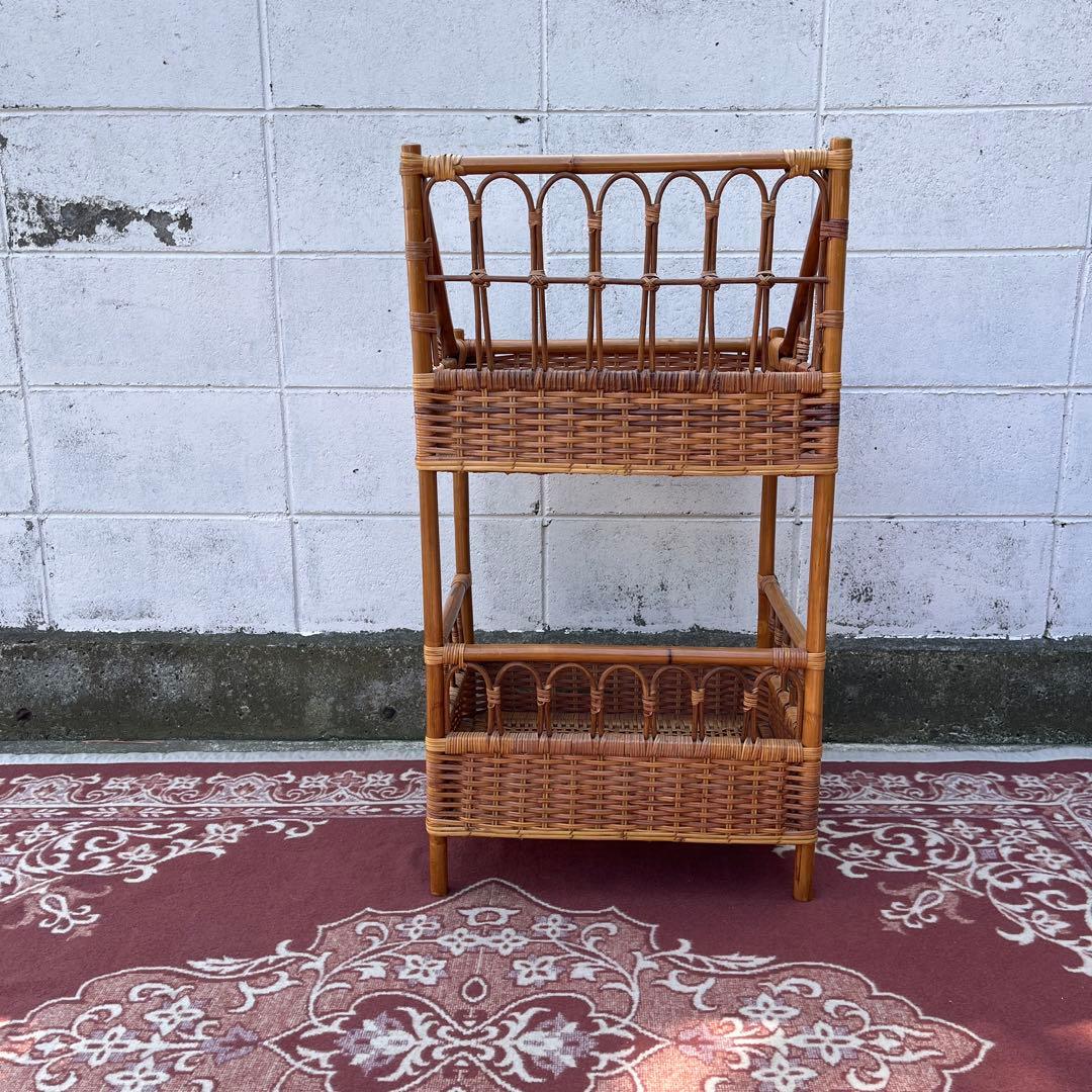 ナチュラル天然素材◾️籐ラタン製 ランドリーラック 脱衣籠 脱衣かご バスケット