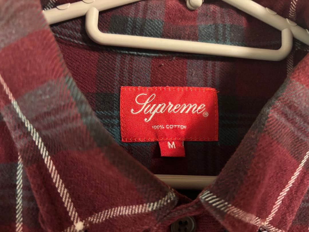 Supreme チェック柄ネルシャツ M