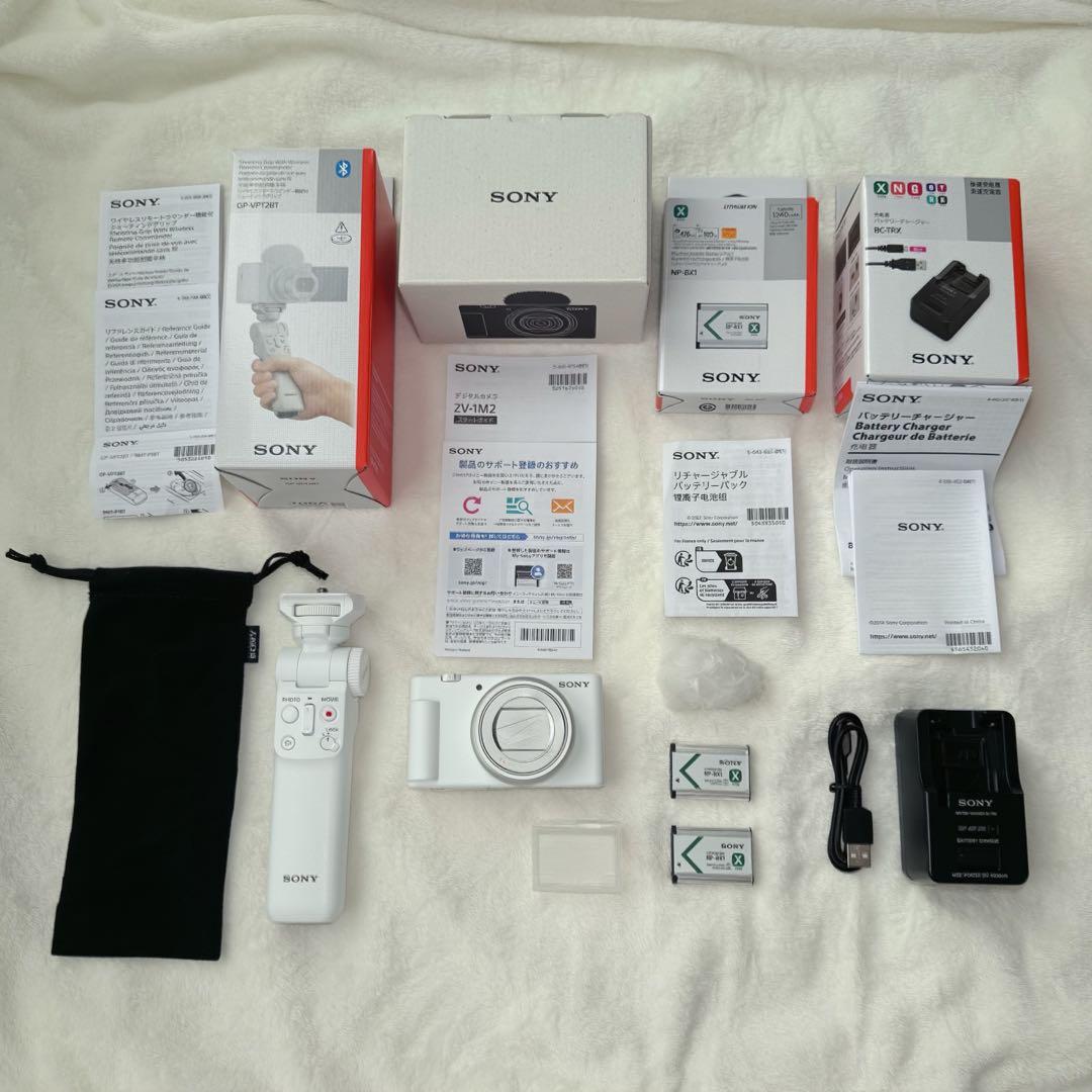 SONY VLOGCAM ZV-1 Ⅱ - グリップ、バッテリーチャージャー付