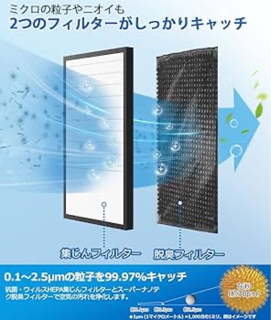 Panasonic 空気清浄機 木目調